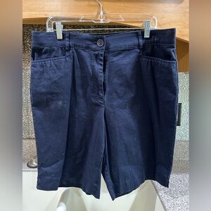 Studio Works Women’s Bermuda Shorts in Navy Blue, Size 16, EUC